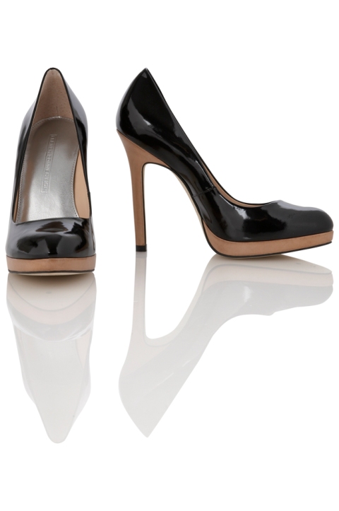 Black patent pumps by French Connection